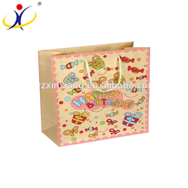 cloth handle shopping velvet paper birthday gift bags wholesale