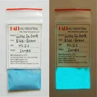 glow in the dark acrylic nail pigment,photoluminescent powder nail art acrylic powderitem:HLD-20,glowing color:green