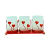 SINO GLORY metal hand cut glass festival candle holder set of 3