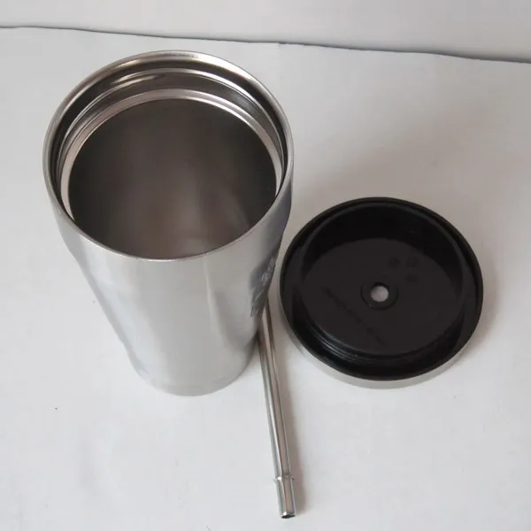 diamond stainless steel mug coffee tumbler with straw and custom