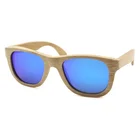 Customized logo nice looking wood frame sun glasses
