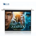 Hottest movie high in ceiling hanging projector screen for home cinema screen price on sale