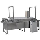 Continuous fryer machine /stainless steel gas deep frying machine/.Automatic discharge electric Fryer