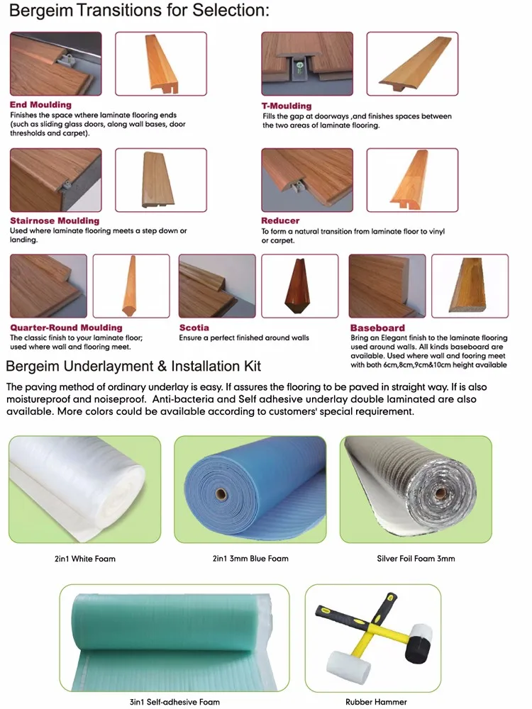 Bergeim Floors Highland Oak Diamond Plate Laminate Flooring Made