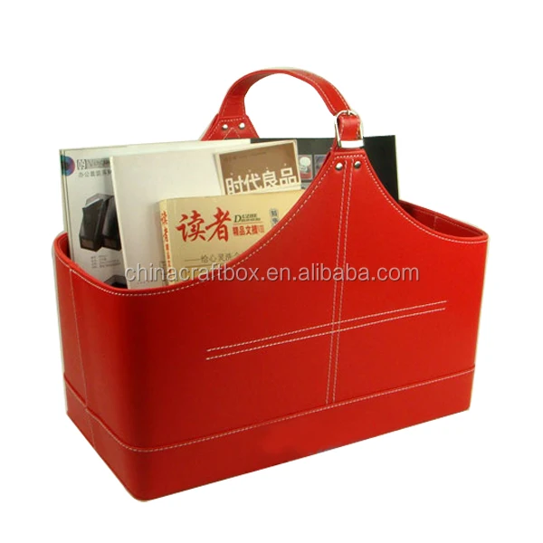 christmas gifts storage basket, faux leather storage tote