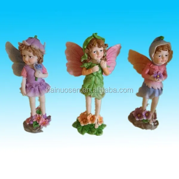 hotsale colorful resin girl fairy garden figurine