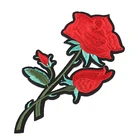 Beautiful wholesale custom applique embroidery flower patches for clothing custom embroidered iron on patches