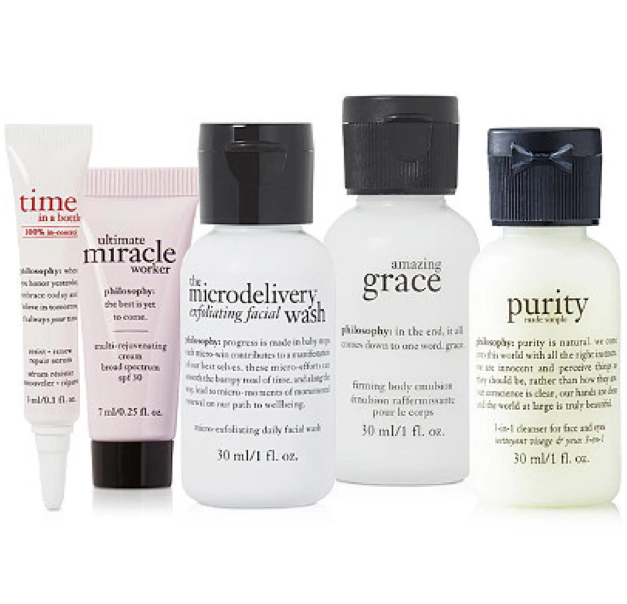 philosophy amazing grace purity travel kit set of 5 pieces