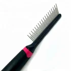 Popular Eco friendly Durable Stainless steel Short and Long Teeth Dog Hair Comb