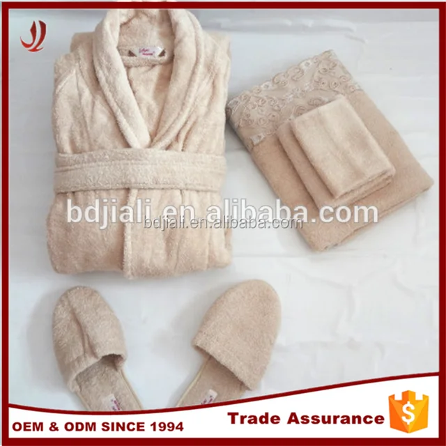 100% cotton terry towel slipper towel fabric for bathrobe