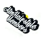 Letters Design Soft PVC Keychain Custom Design are Welcome