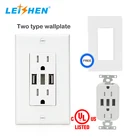 cULus approved Quick Charger USB 3.6A Tamper Resistant Duplex Receptacle dual usb wall outlet