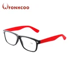 FONHCOO Cheap Ladies Red Temple Plastic Reading Glasses