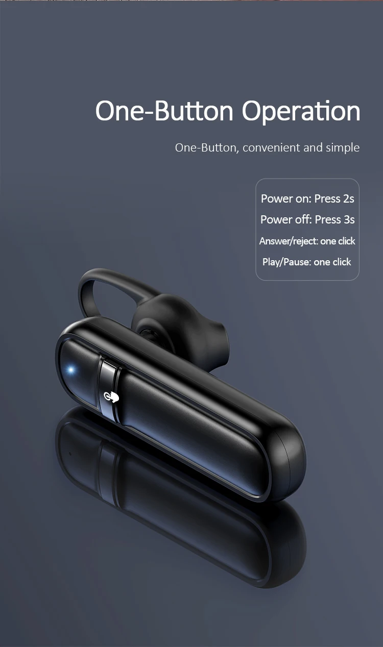 USAMS US-LM001 LM Series Portable Mini Handfree V4.2 70mAh Earphone Wireless Earbuds - ANKUX.COM