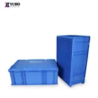 PP plastic storage stackable industrial warehouse box crate