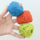 Colorful Fiber scourer for kitchen Usage clean ball and sponge