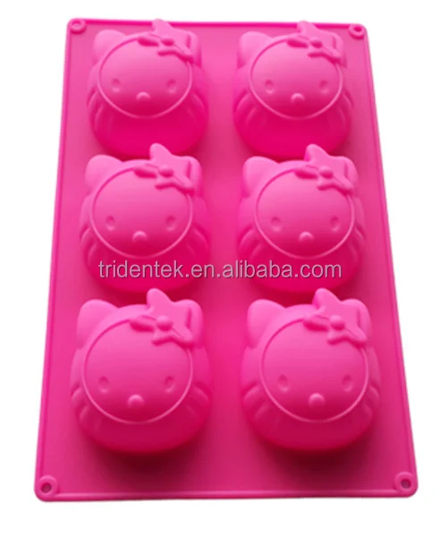 China Supplier New Product Hello Kitty Silicone Decorative Cake Pans