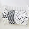 custom newborn crib nursery boy girl sleep bed sheet cover 3 piece set cotton fabric with zipper for baby bedding