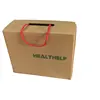 cheap custom logo baby shoes brown cardboard box with handle