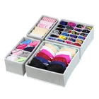 Foldable Fabric Storage Drawer Dividers Boxes Sock Bra and Underwear Storage Organizer