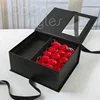 Cocostyles bespoke premium big square flower gift box with ribbon for romantic wedding party events or valentine's Day gift set