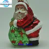 Glistening old time vintage father Christmas ornament W/ big belly from Shenzhen supplier