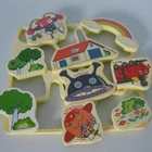 Fun EVA bathtub toys eva square foam plate for kids