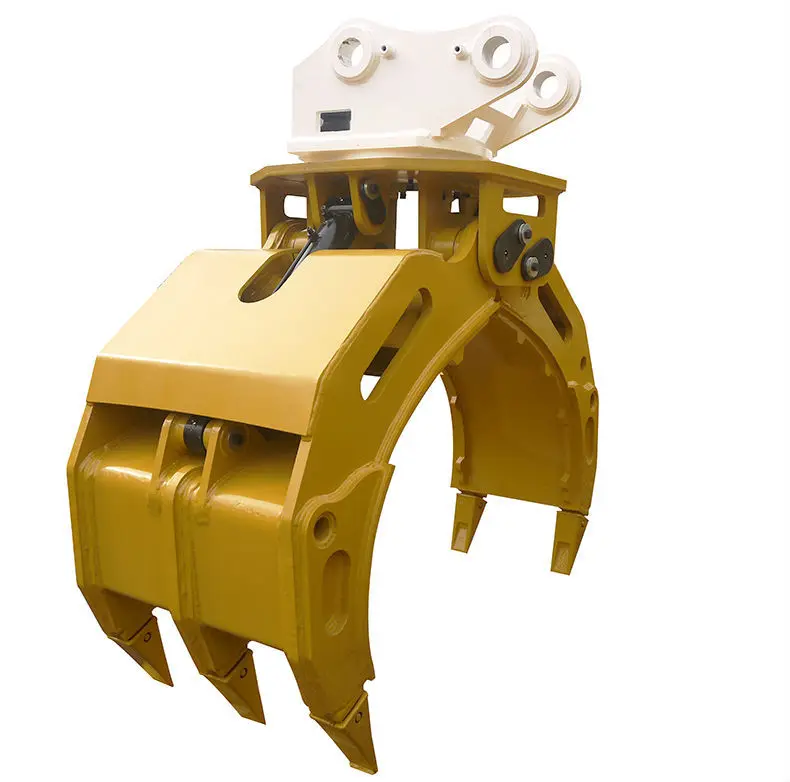 Rotating Hydraulic Type Excavator Timber Grabber For Heavy Equipment 