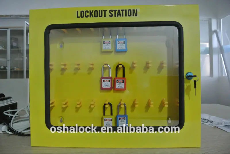 Stainless Steel Padlock Lockout Tagout Management Station