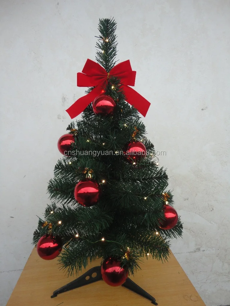 decorative christmas mini table tree/ christmas decoration tree