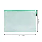 Custom plastic clear file folder a4 size PVC mesh document bag with zipper cosmetics offices supplies travel accessories