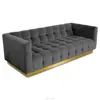 Mid Century Modern sleek armrest styled Tufting back sofa