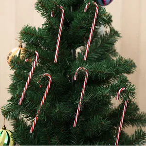 christmas tree ornaments plastic crutch decoration hanging candy