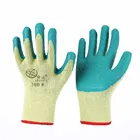 Free Sample Economic Protection Machine New Design Hot Selling Industrial 13g Polyester Black Latex Foam Working Gloves