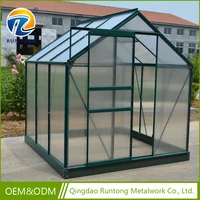 Wholesale Transparent Polycarbonate Aluminium Tomato Greenhouse
