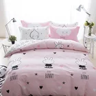 Dubai Stock Wholesale Flower Simple Design 100 % Cotton Flat Quilt Duvet Cover , Bed Sheet Set