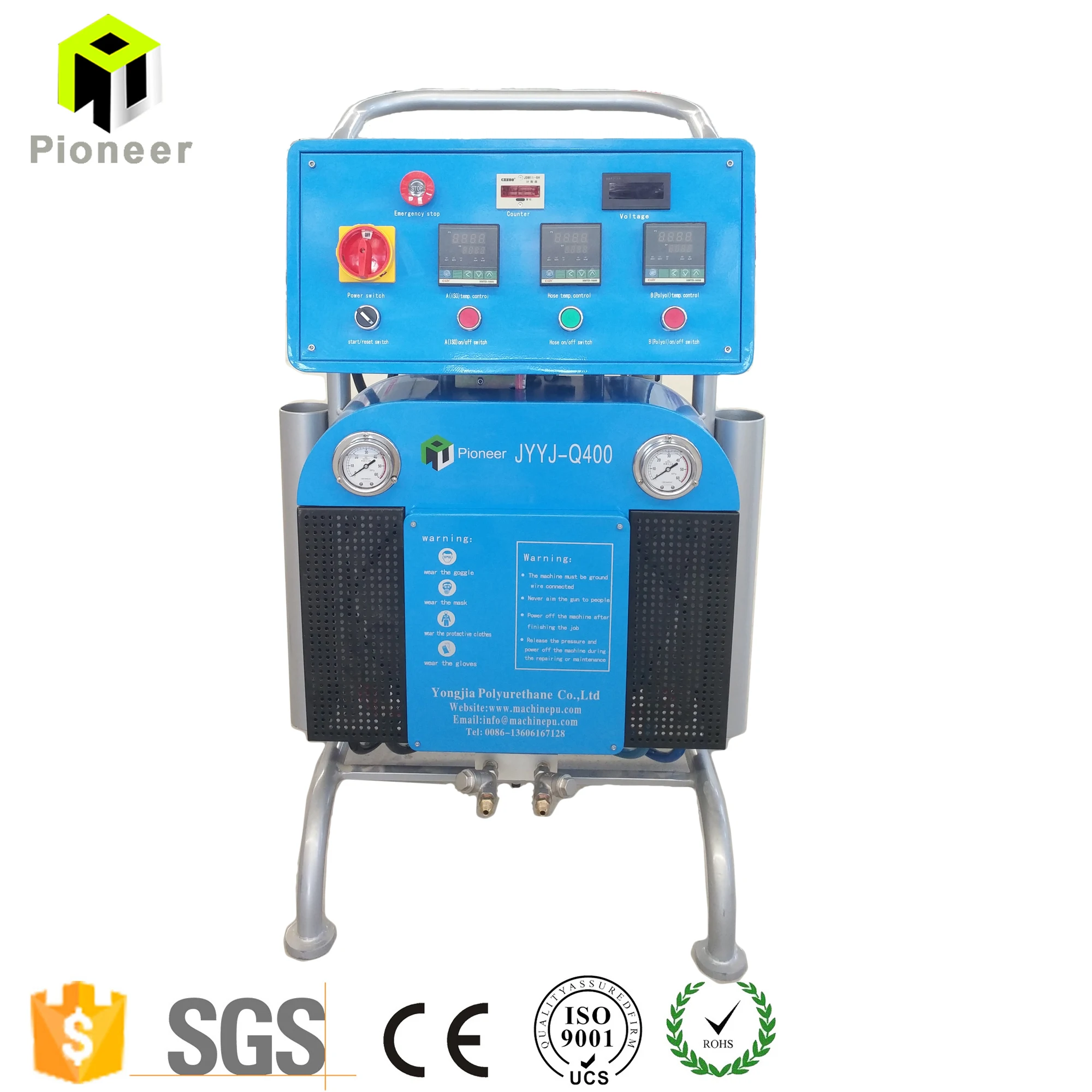 Machine de pulvérisation Airless Sprayer Pistolet à peinture murale 1,8KW 220V
