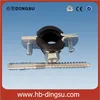 zinc coated high pressure rubber hinged pipe collar clamps