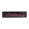 Hot sale wall mounted red 1 inch LED display 6 digit small desktop digital timer