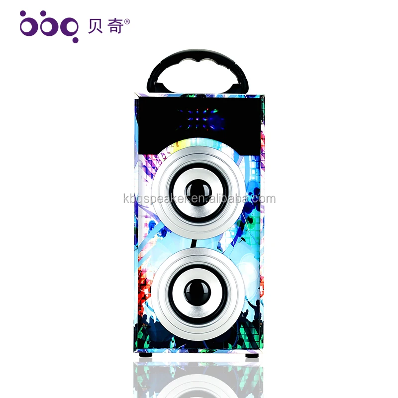 KBQ 601A Cheaper two 3 inches speaker music audio support USB, TF card, FM radio factory directly speaker - ANKUX.COM