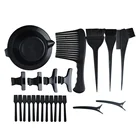 Hair Salon Brush Set Custom Logo Long Hair Paint Brush Barber Comb Small MOQ Hair Dye Bowl With Brush