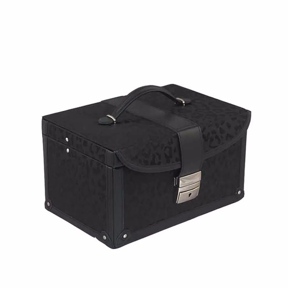 luxury custom faux leather and fabric jewelry box