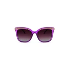 FONHCOO Good Quality Purple Frame Metal Temple Decorate Women Plastic Sunglasses Gafas De Sol