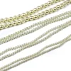 New design decorative link plastic imitation abs pearl bead chain for garments ornament curtains bags