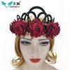 Halloween party Jewellery red Rose Queen Crown Hair Ring headwear wholesale