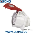 /IEC Panel Mounted Socket Outlet/Panel straight Receptacle