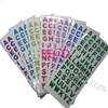Customized colorful glitter alphabet letter custom sticker for kids