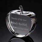 laser engraving crystal apple paperweight wedding favors gifts
