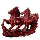 15 inch top quality natural red jasper carved jade horse animals statues,2 stone pentium horse garden statues #DOI