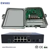 Eonkey PCB FTTH 12 ports FDB Outdoor terminal box with EPON 8 port reverse POE ONU switch